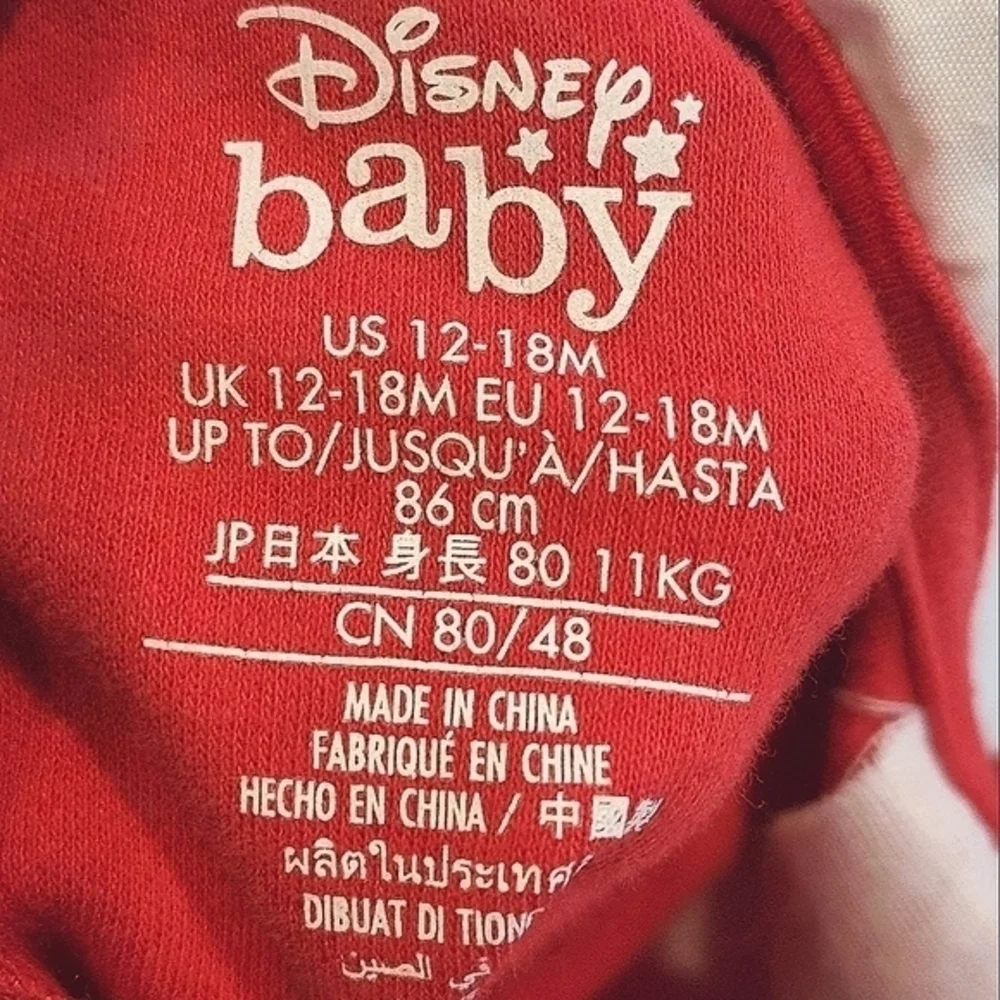 Disney Baby‎ Girls 12-18 Month Red Polka Dot Dress